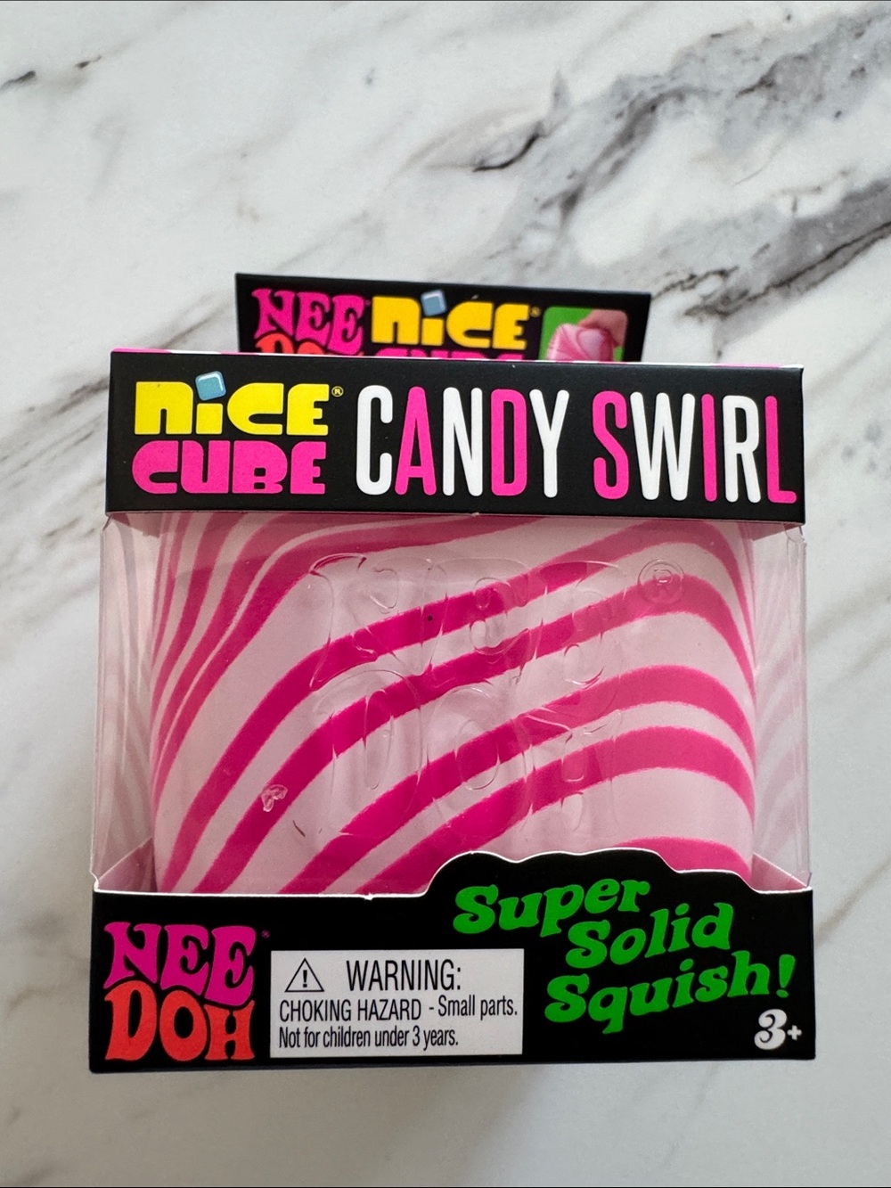 Authentic NeeDoh Nice Cube Candy Swirl